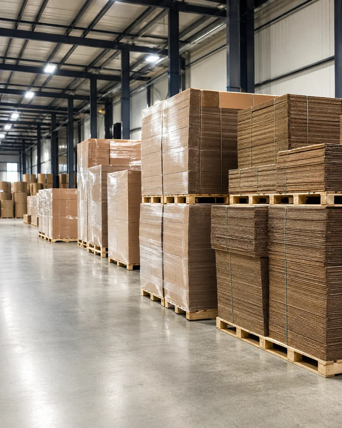Empaques corrugados preparados para logística